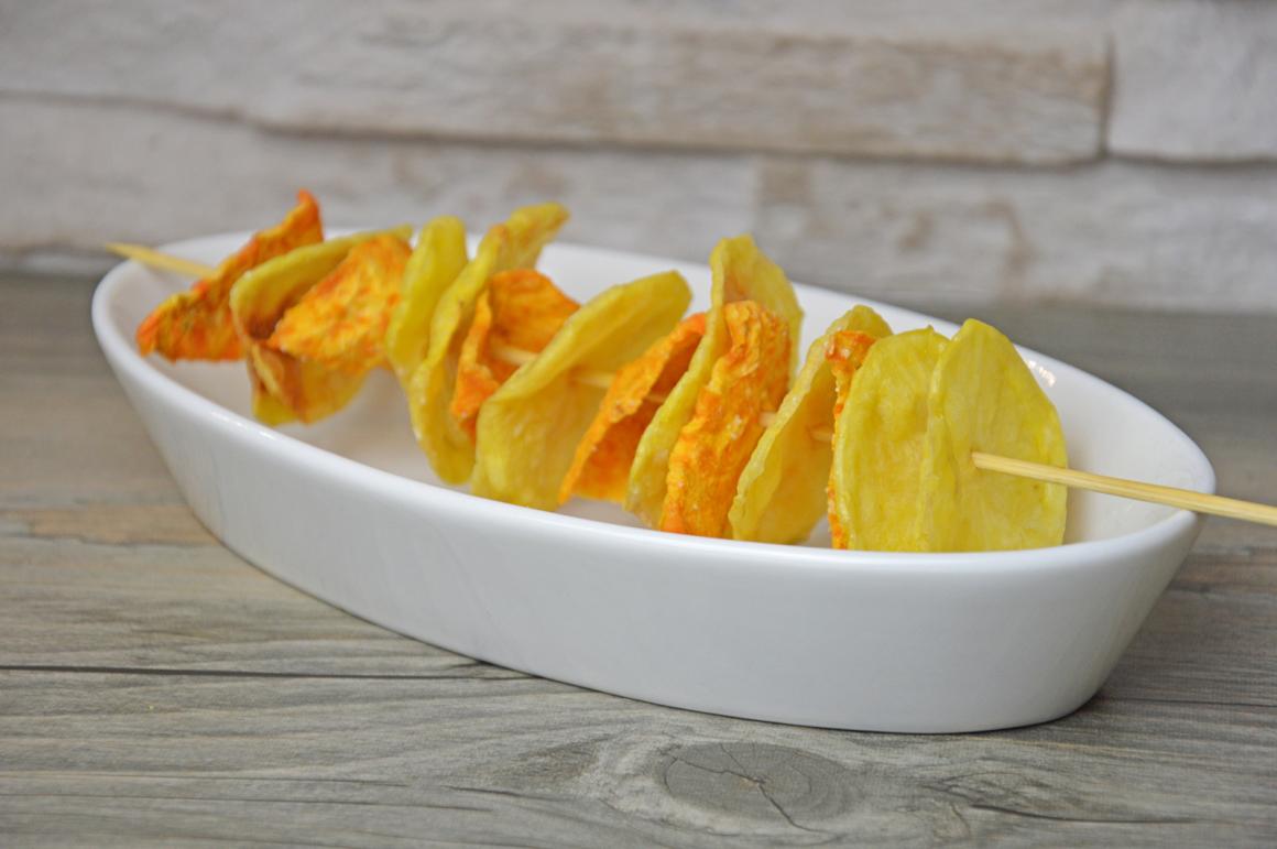 Bunte Kartoffelchips