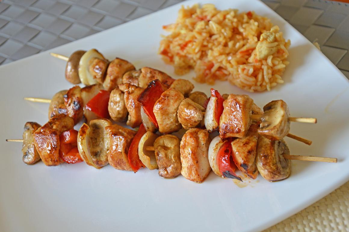Afrikanische Grillspiesse