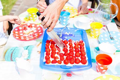 Erdbeerblechkuchen