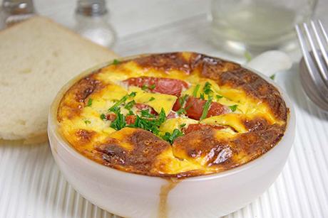 Pilzauflauf mit Tomaten
