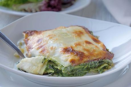 Spinat-Lasagne