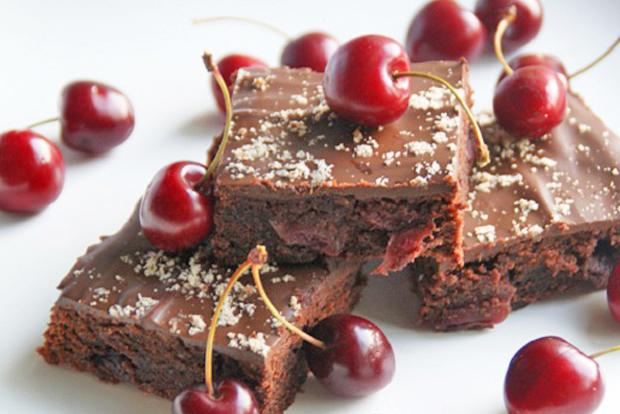 Kirschen Brownies