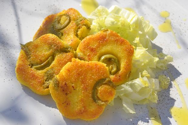 Oliven-Parmesan Polenta