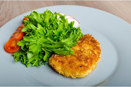 Schweinefilet gehüllt in Parmesan
