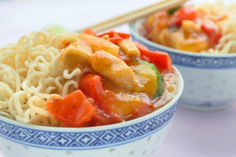 Thai-Poulet, süss-sauer