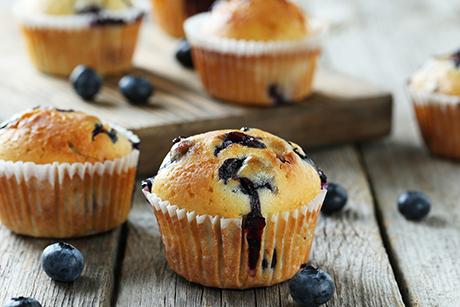Saftige Heidelbeermuffins