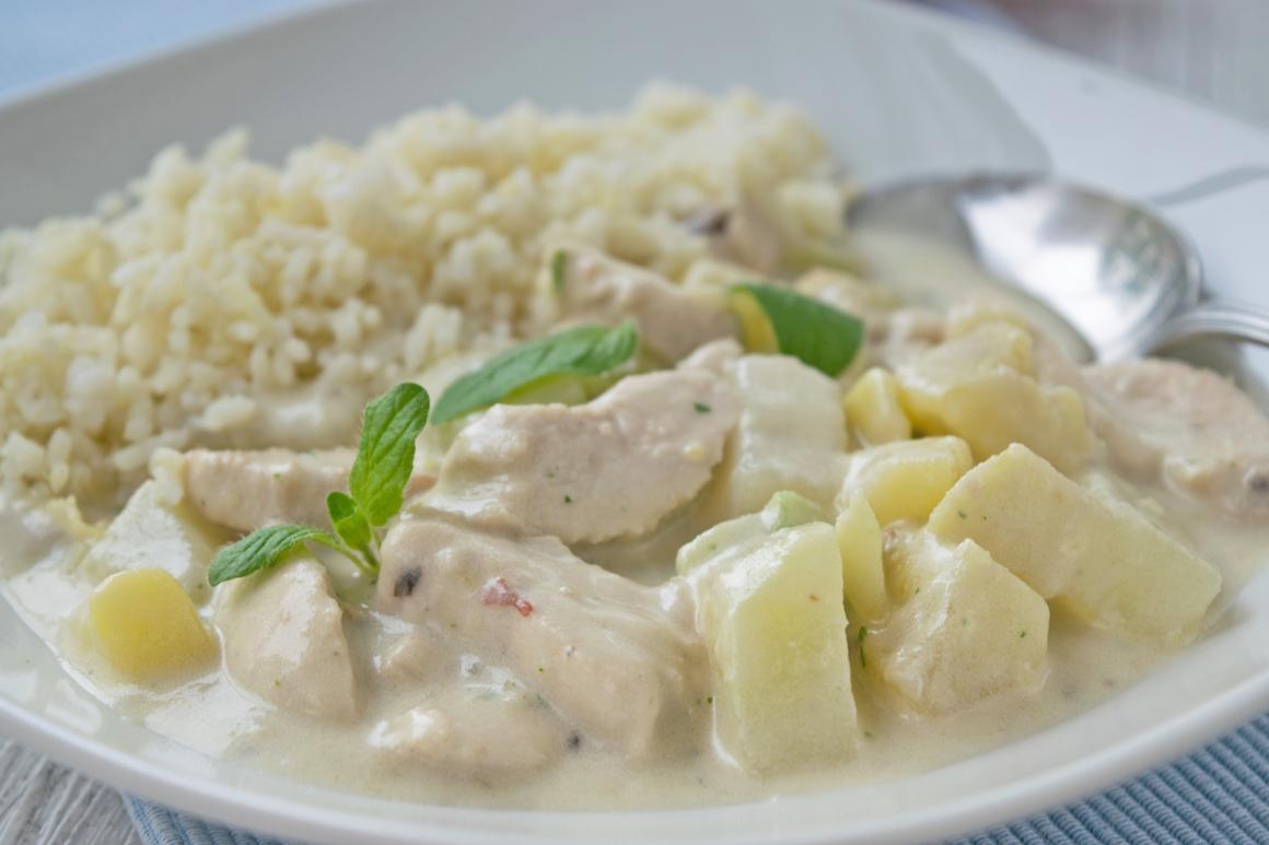 Poulet-Kohlrabi-Ragout