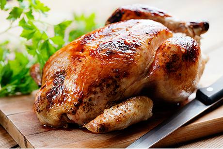 Grillpoulet mit Kräuterfüllung