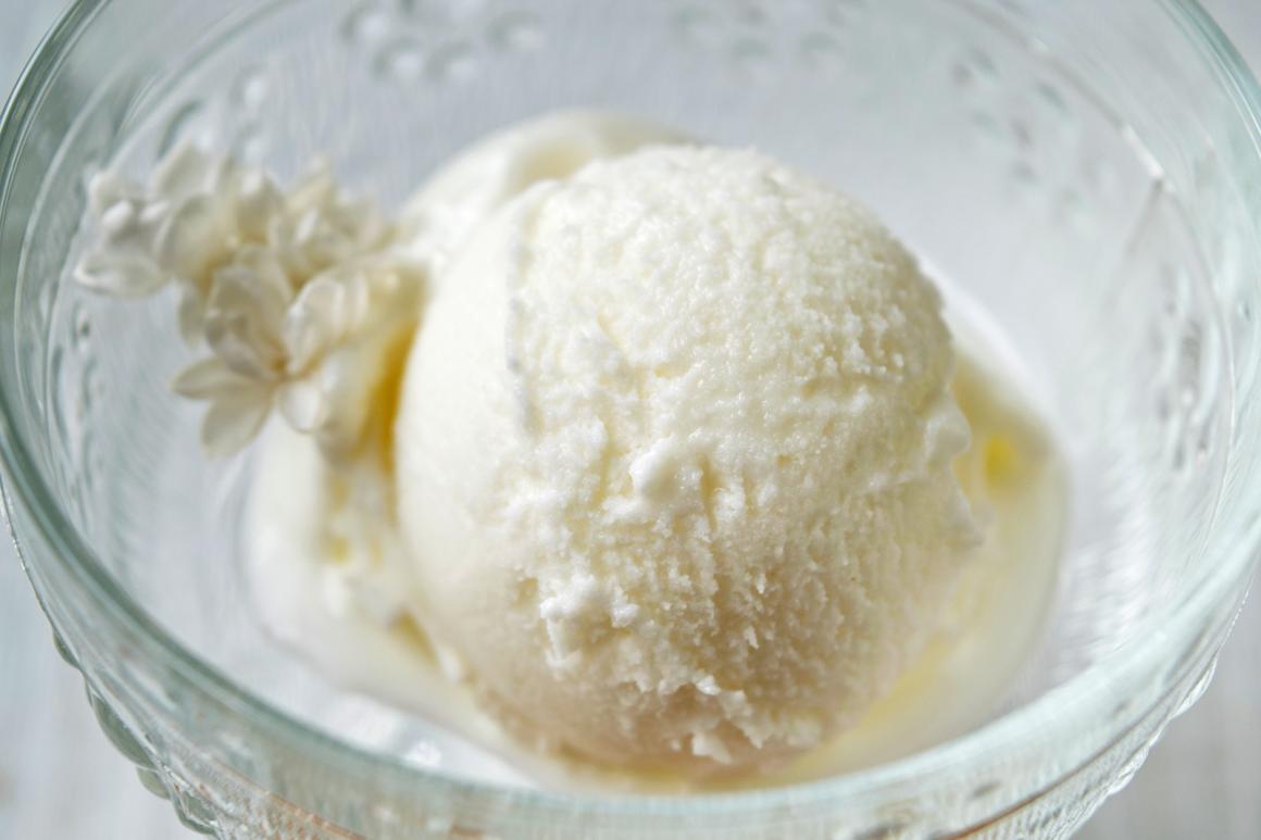 Kokosnuss-Limonen-Sorbet