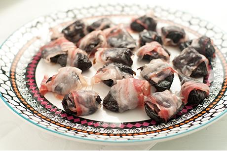 Ciruelas con bacon