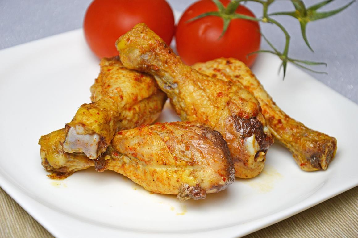 Feurige Pouletschenkel