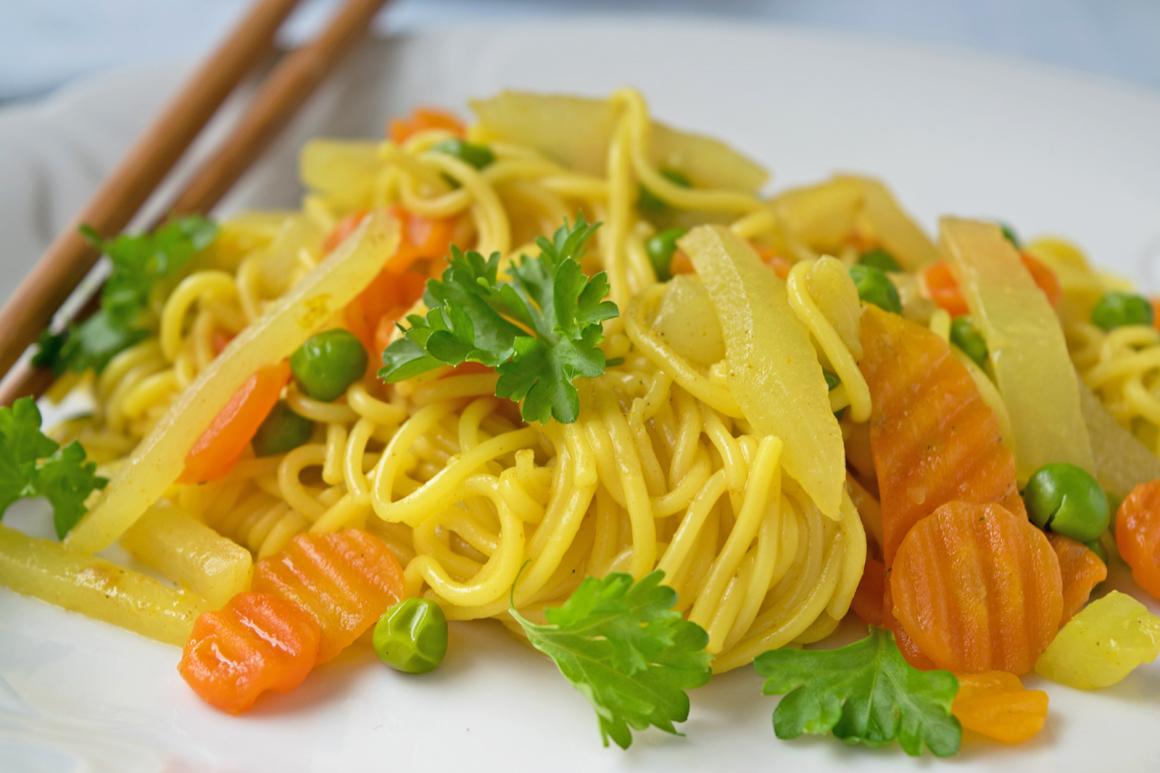 Asiatische Nudelpfanne