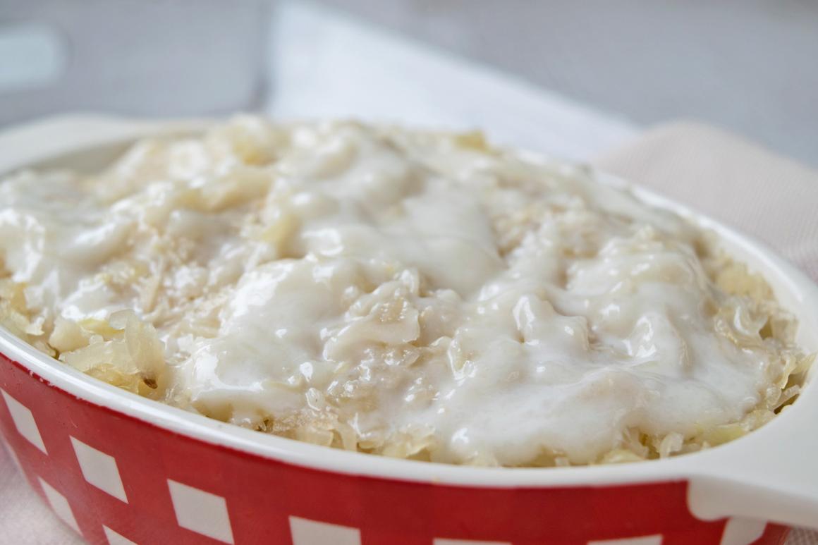 Kartoffel-Sauerkraut-Gratin