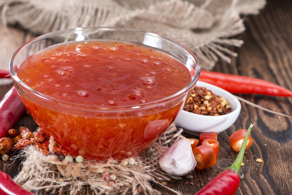 Selbstgemachte süsse Chilli-Sauce