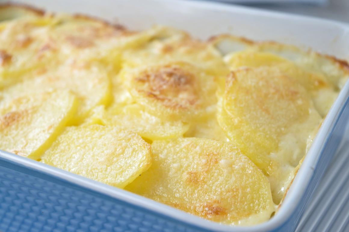 Kartoffel-Gratin mit weissen Rüben