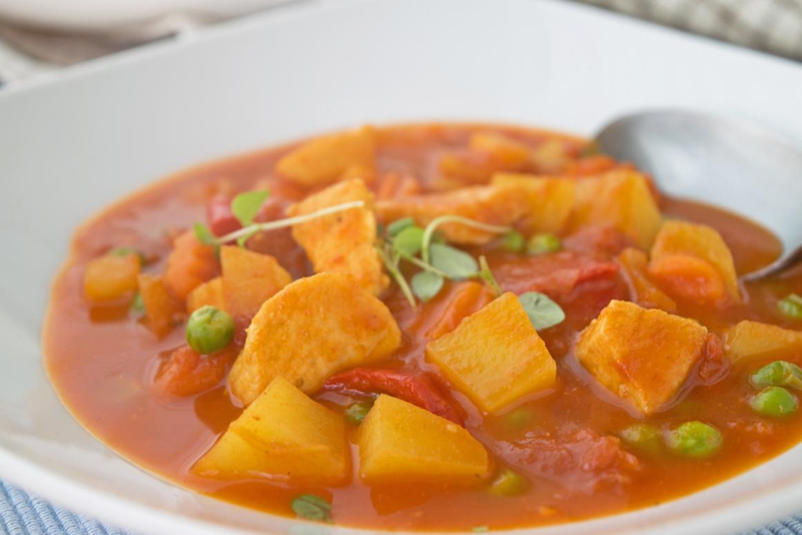 Kolumbianische Poulet-Suppe