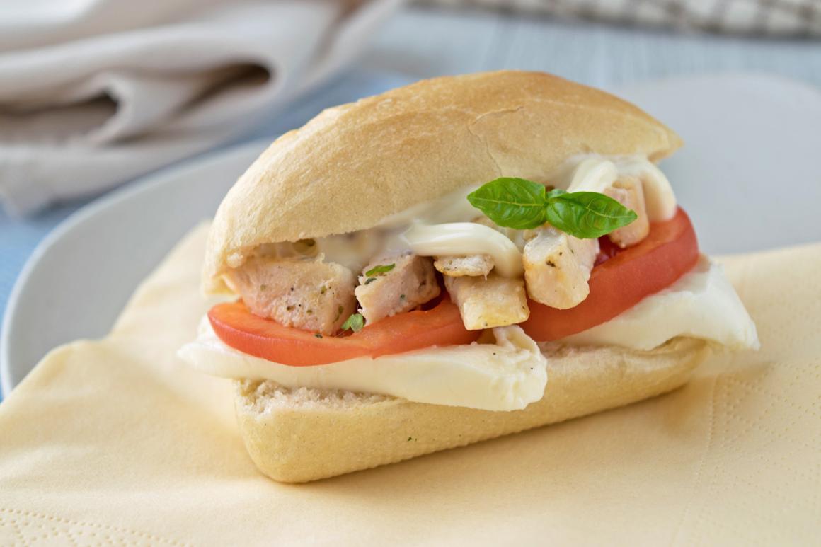 Baguette mit Pouletstreifen
