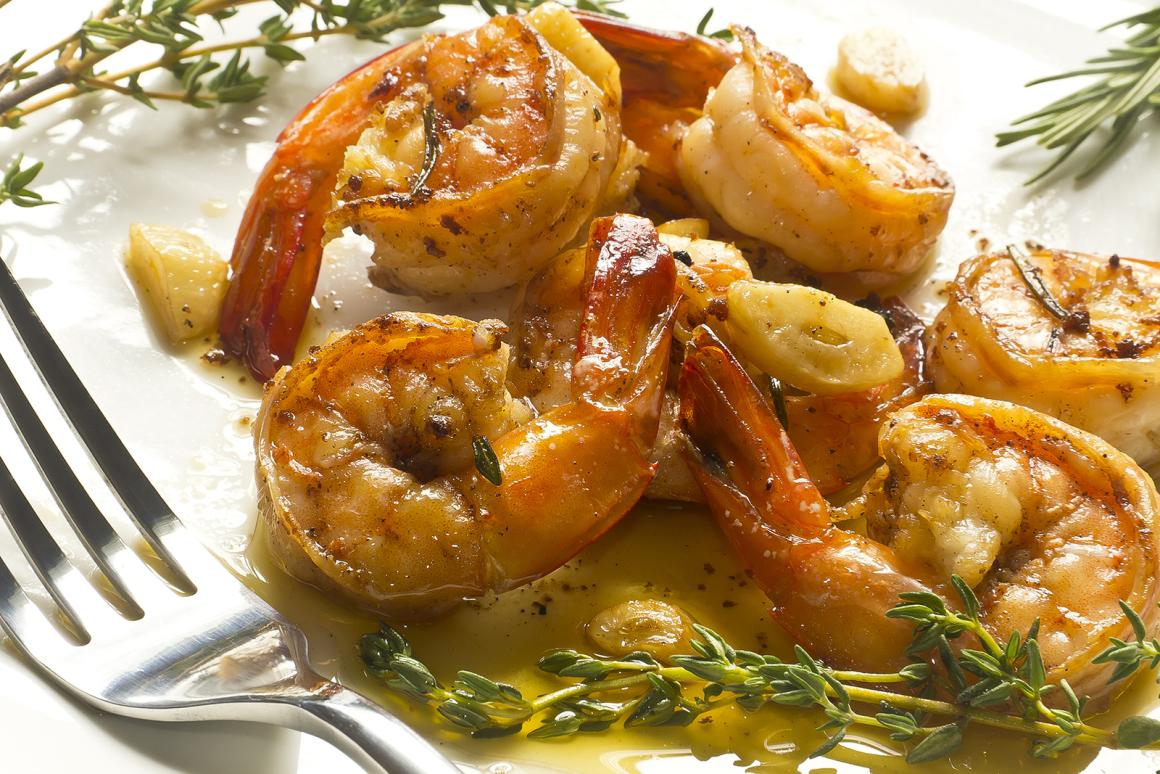 Kräutershrimps