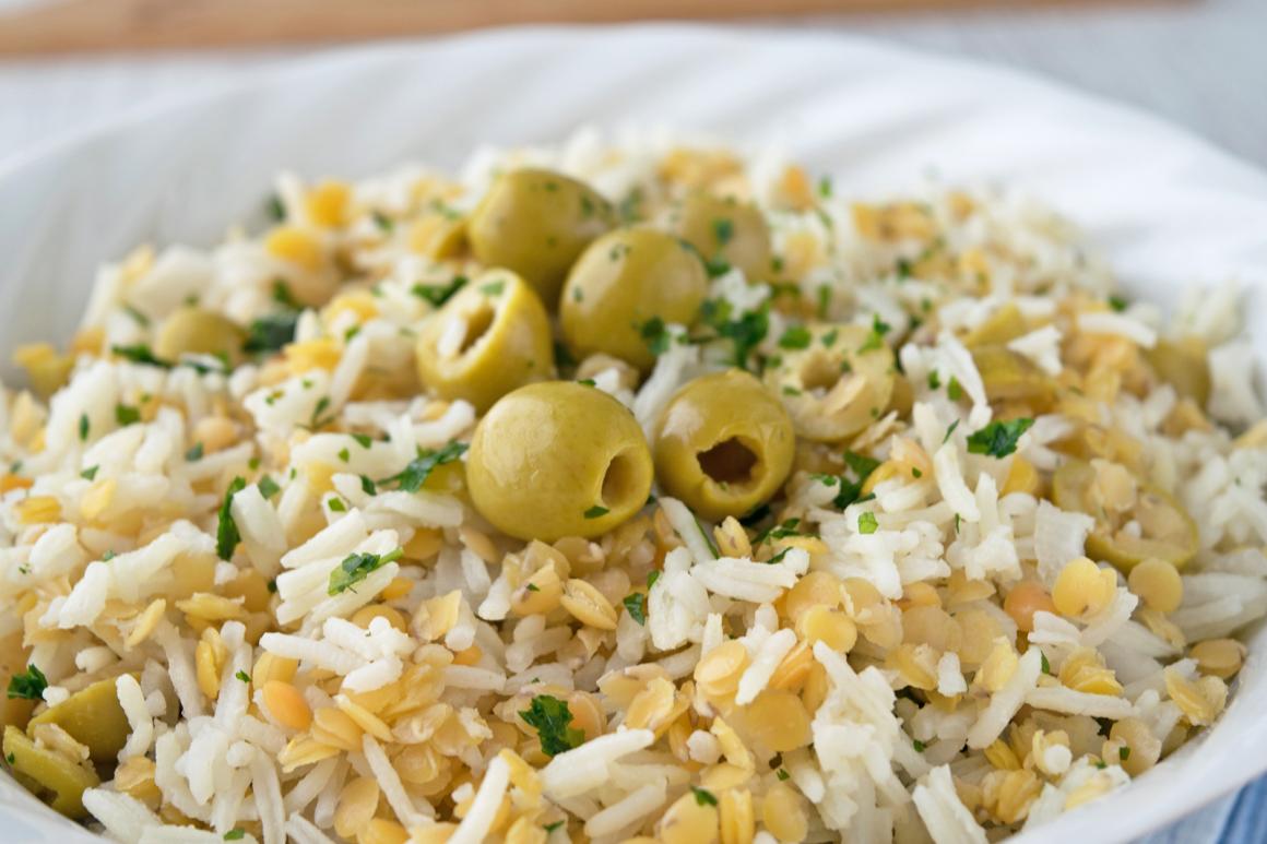 Mediterraner Linsensalat