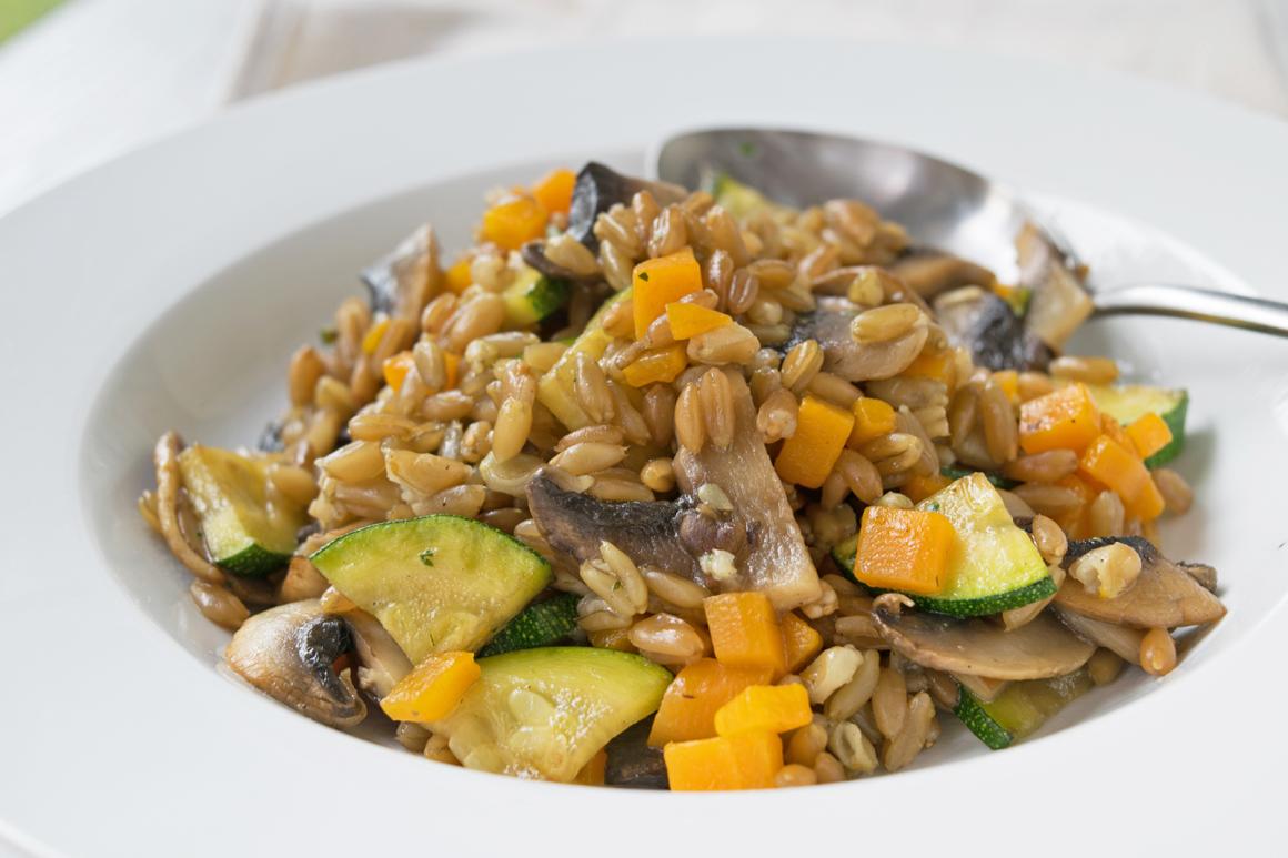 Asia-Dinkel-Pfanne
