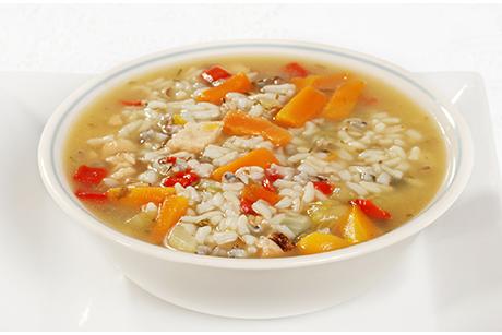 Einfache Reissuppe