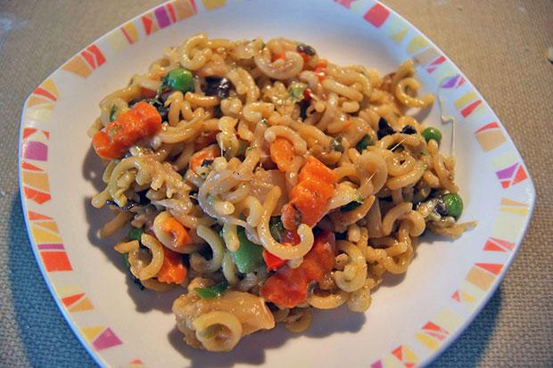 Nudeln an Fonduta-Sauce