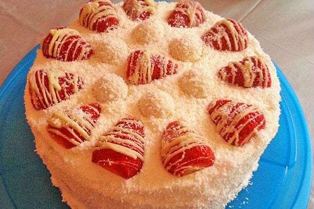 Kokoscreme Torte