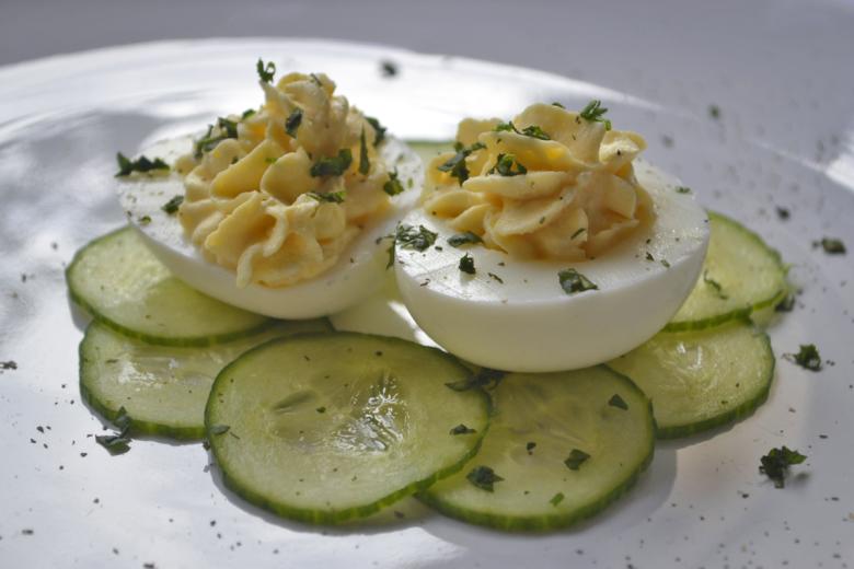 Eier gefüllt