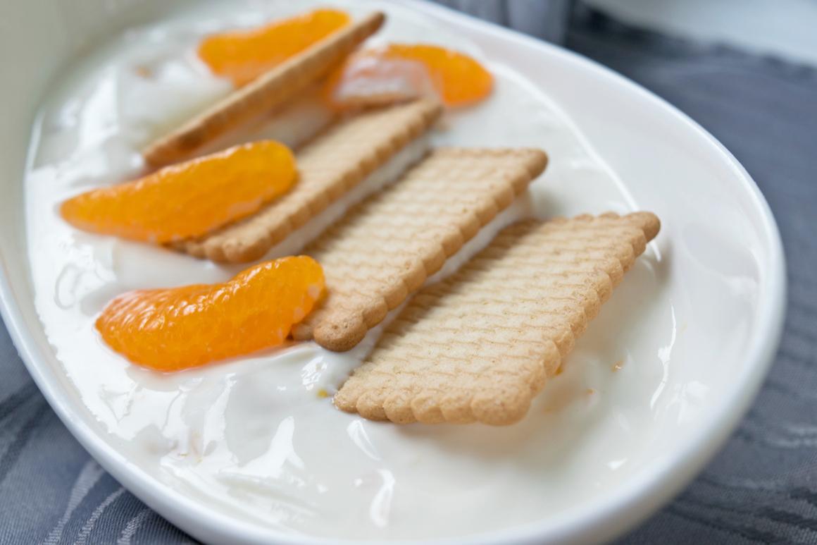 Quark-Mandarinen-Dessert