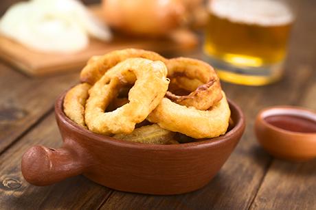 Knusprige Onion Rings