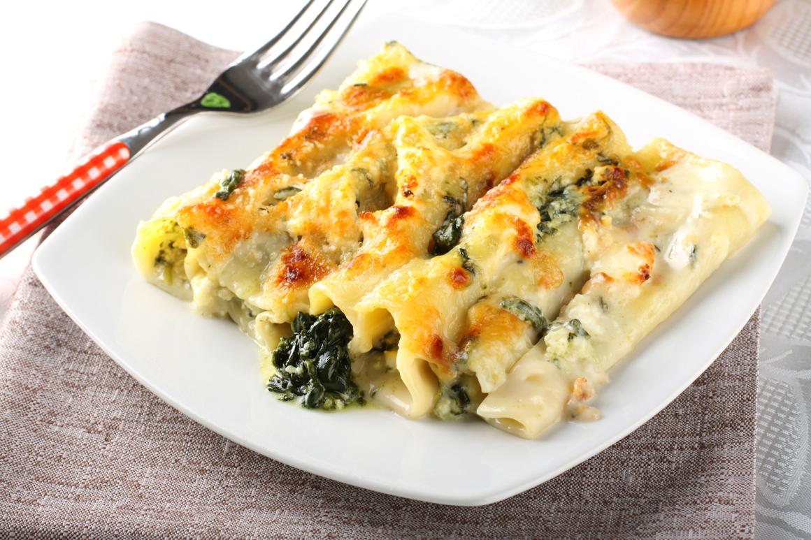 Cannelloni mit Spinat
