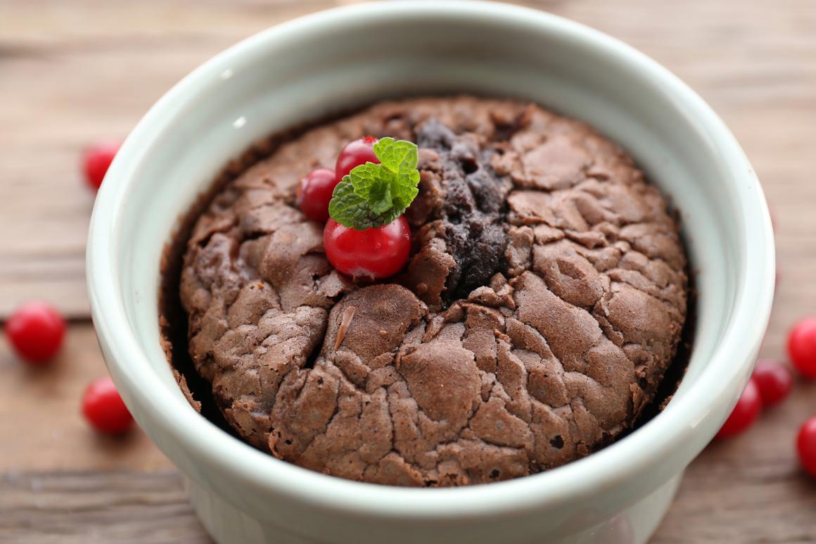Soufflé mit Schokolade