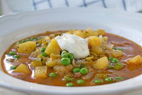 Erbsensuppe aus Ungarn