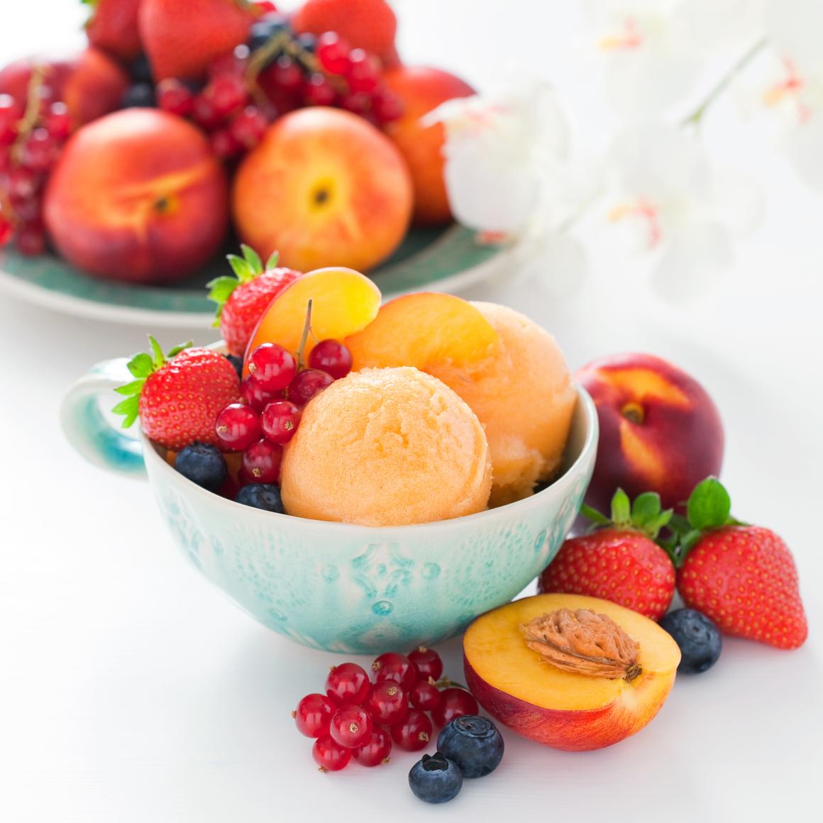Nektarinensorbet