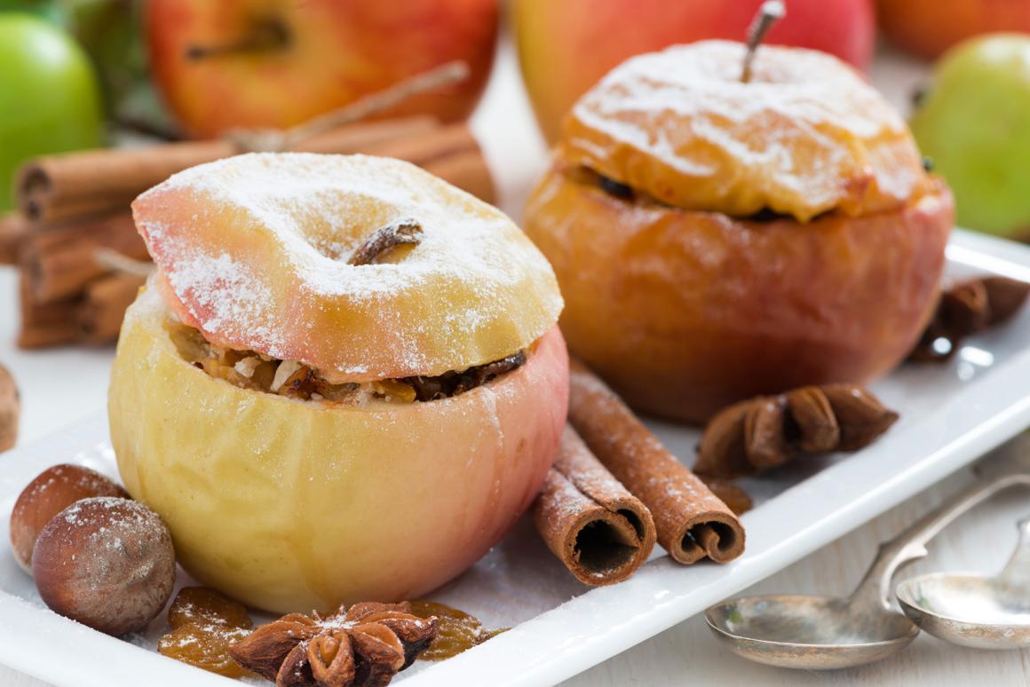 Bratapfel mit Lebkuchen