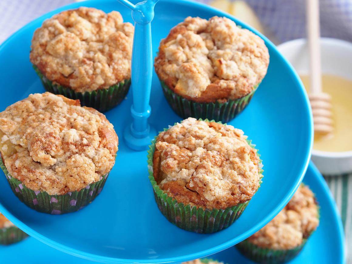 Kürbis-Muffins mit Streusel