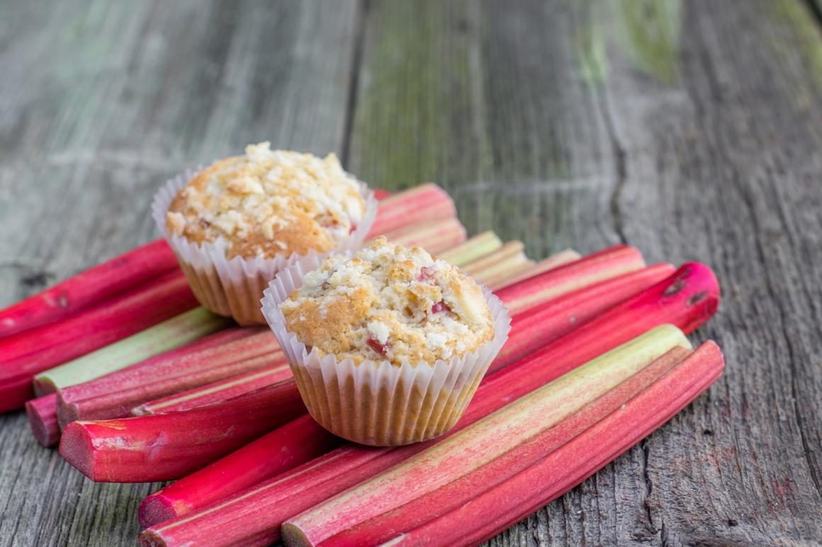 Muffins mit Rhabarber