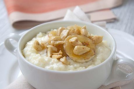 Kokosmilchreis mit Banane