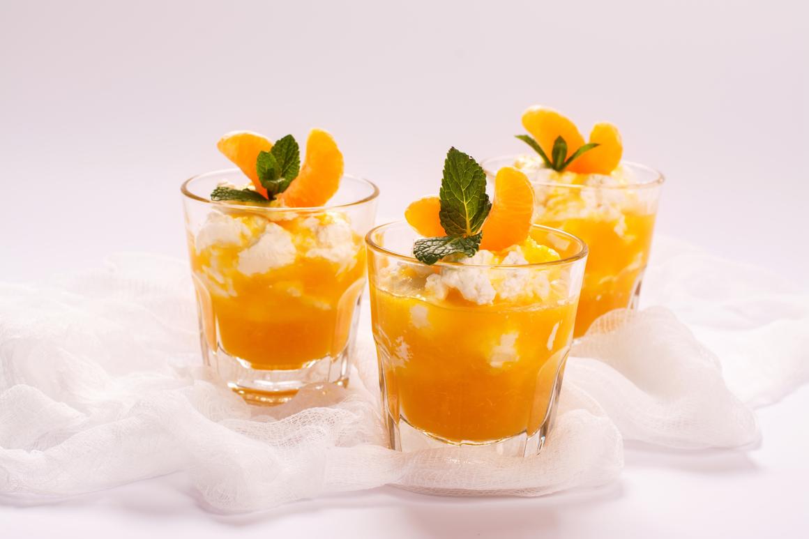 Orangencreme mit Mascarino