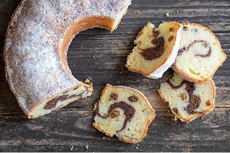 Marmorkuchen mit Rosinen