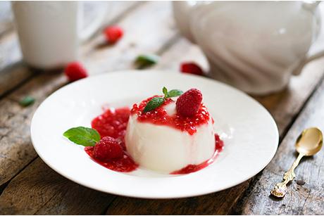 Panna Cotta mit Himbeersauce