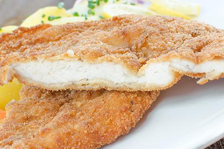 Trutenschnitzel paniert