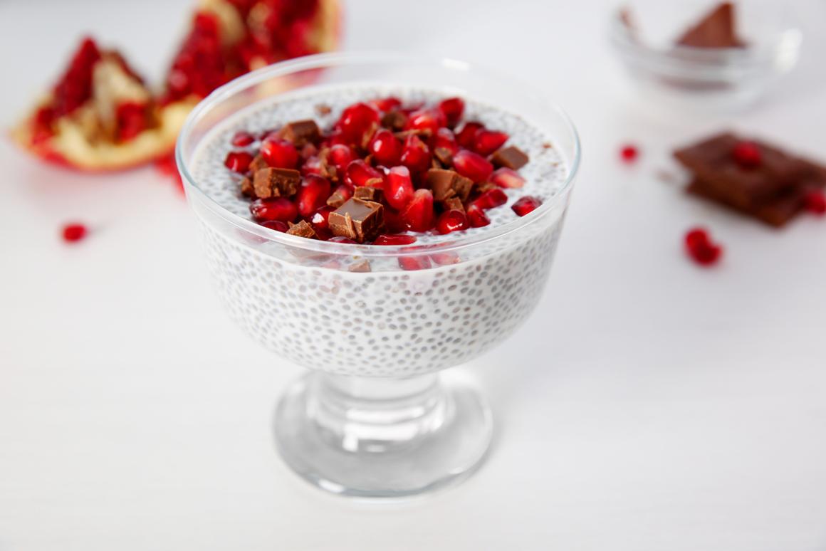 Granatapfel Chia Superfood Pudding