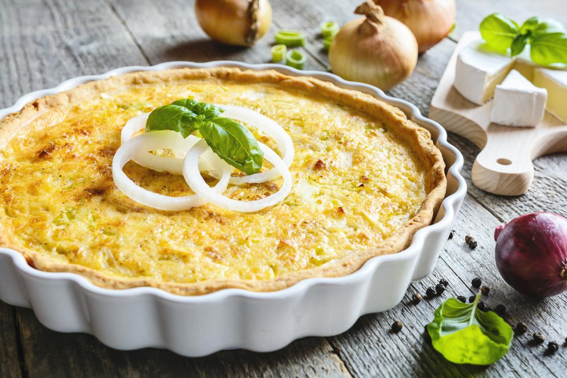 Einfacher Zwiebelkuchen - Rezept