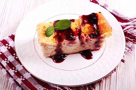 Kirschen-Lasagne mit Quark
