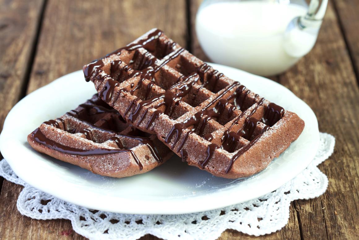 Schokoladen-Vanille-Waffeln