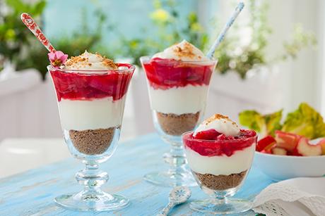 Tiramisu mit Rhabarber