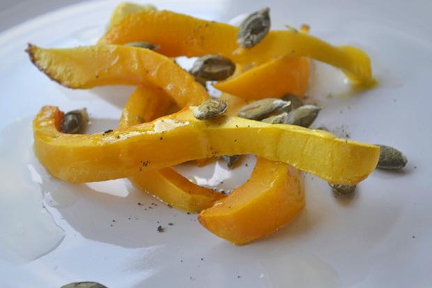 Gebackener Kürbis mit Balsamico