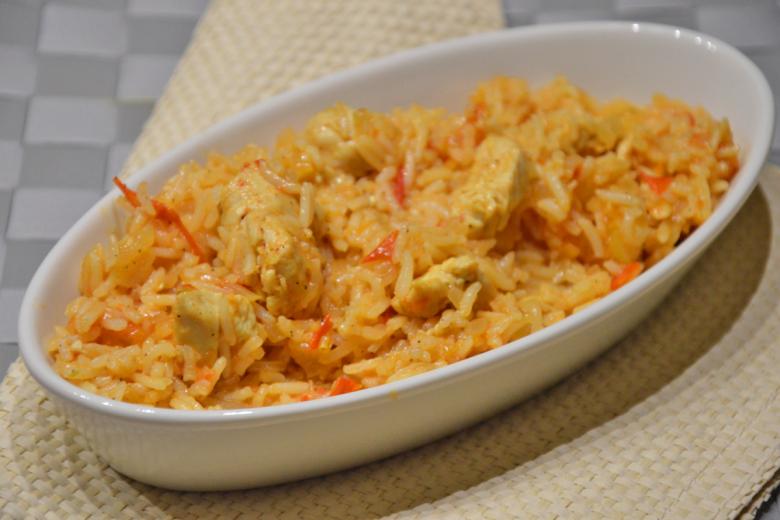 Reispfanne mit Poulet