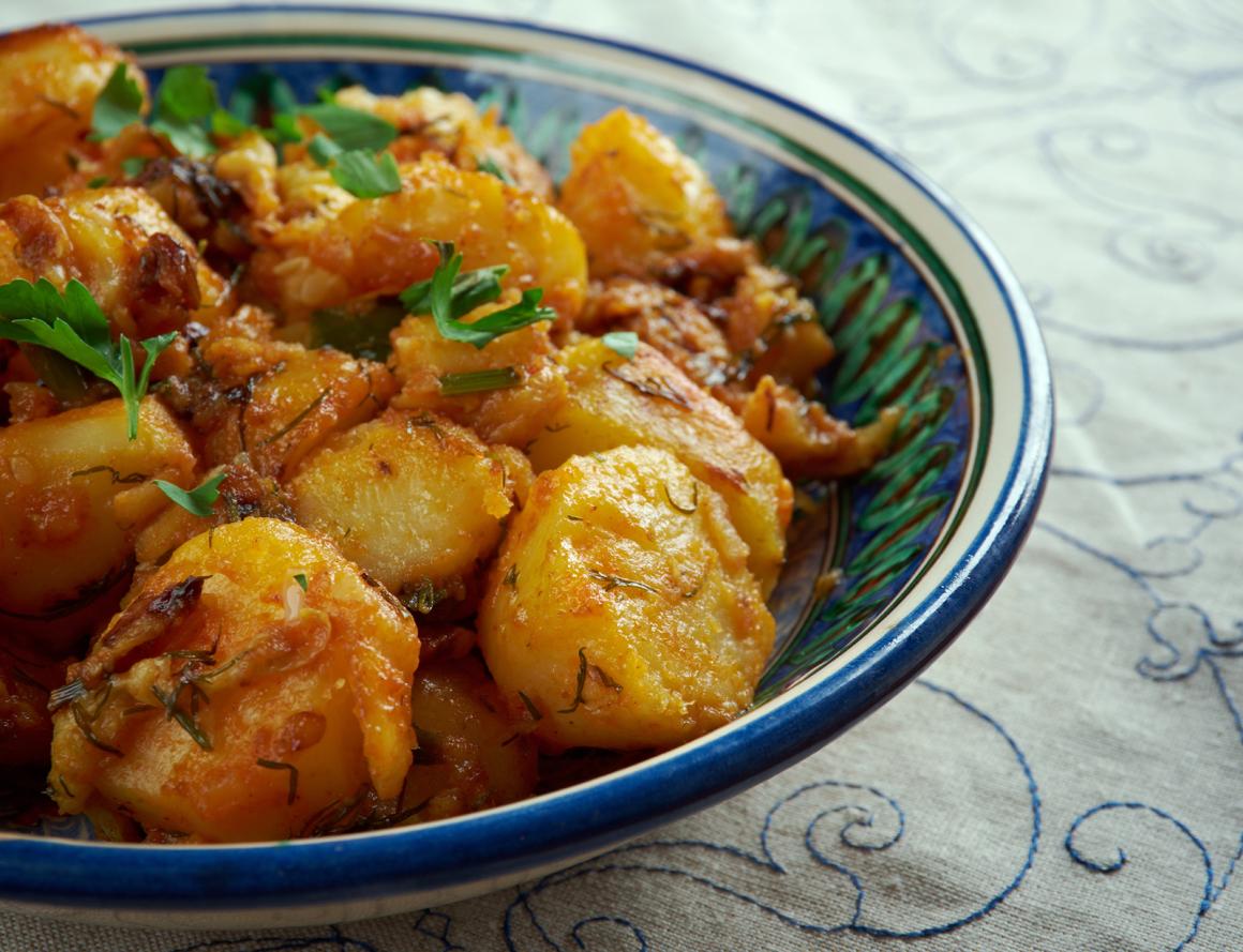 Kartoffelsalat mit Koriander